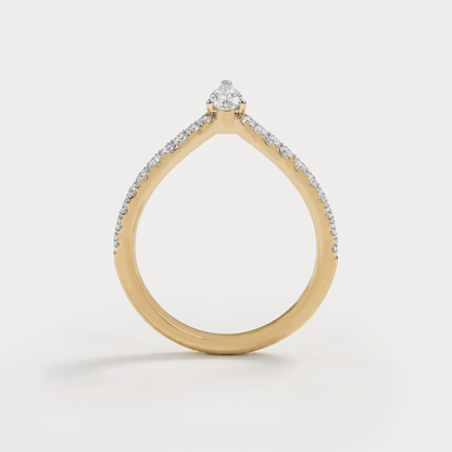 Fold Diamond Ring