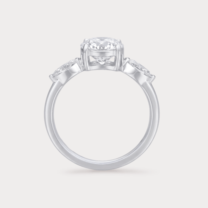 Feuillage Solitaire Diamond Ring