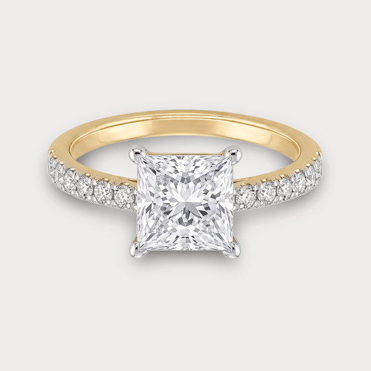 Luce di Luna Solitaire Diamond Ring
