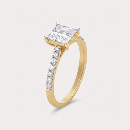 Luce di Luna Solitaire Diamond Ring