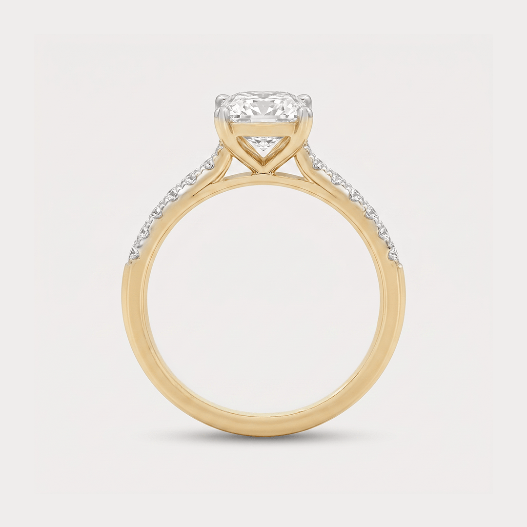 Luce di Luna Solitaire Diamond Ring