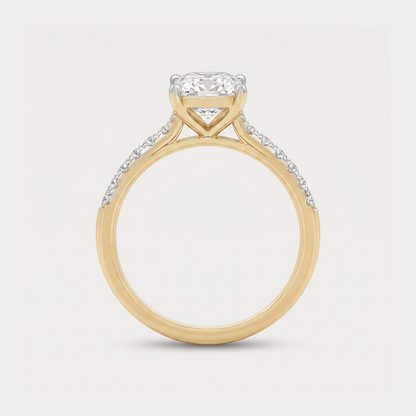 Luce di Luna Solitaire Diamond Ring