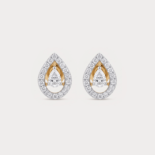 Skyvale Halo Diamond Stud Earrings