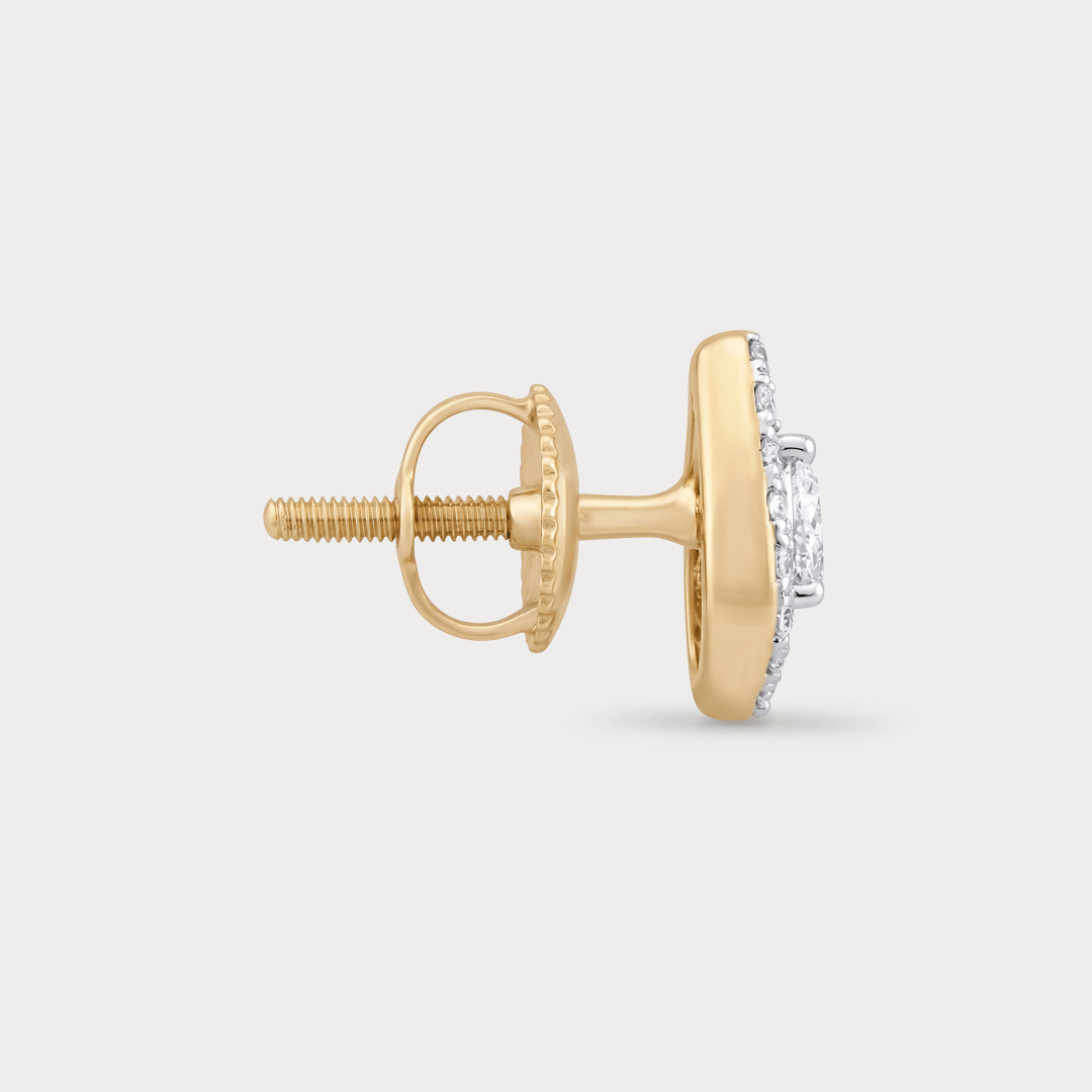 Skyvale Halo Diamond Stud Earrings