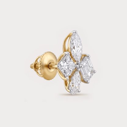 Bel Fiore Cluster Diamond Earrings
