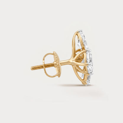 Bel Fiore Cluster Diamond Earrings