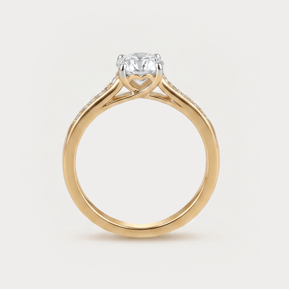 Tenerella Mini Solitaire Diamond Bridal Ring