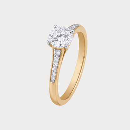 Tenerella Mini Solitaire Diamond Bridal Ring