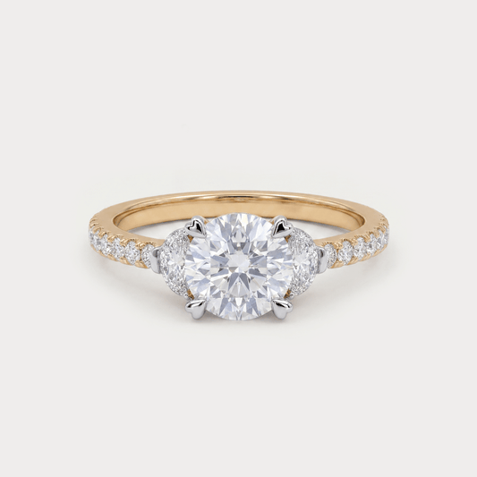 Douce Mini Solitaire Diamond Bridal Ring