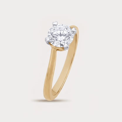 Vivace Solitaire Diamond Bridal Ring