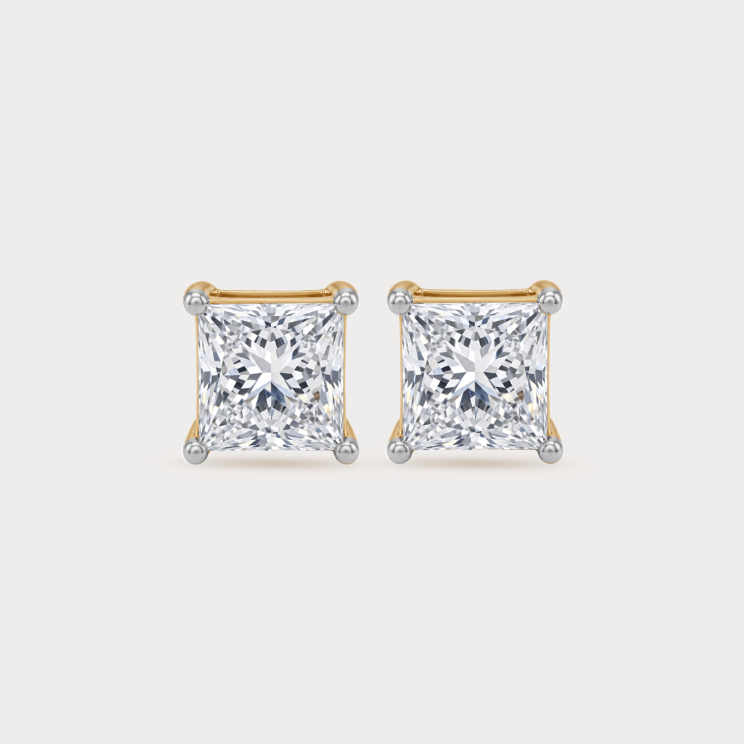 Cara Halo Diamond Stud Earrings