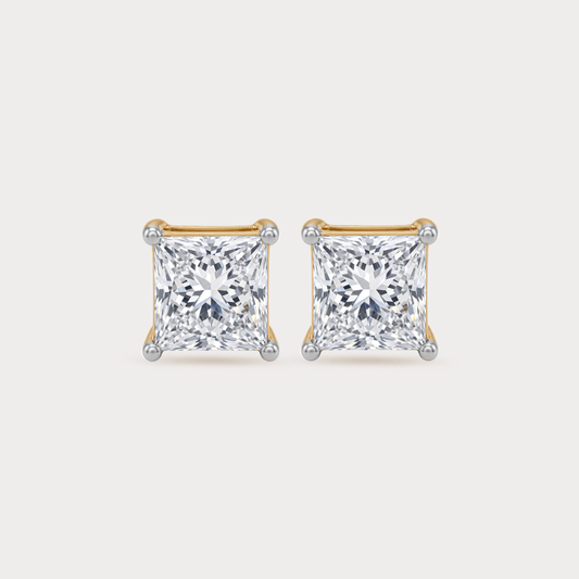 Cara Halo Diamond Stud Earrings