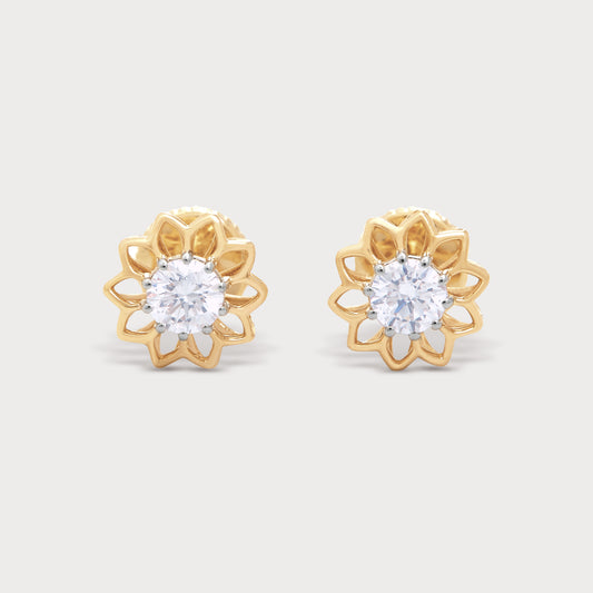 The Gold Lotus Studs