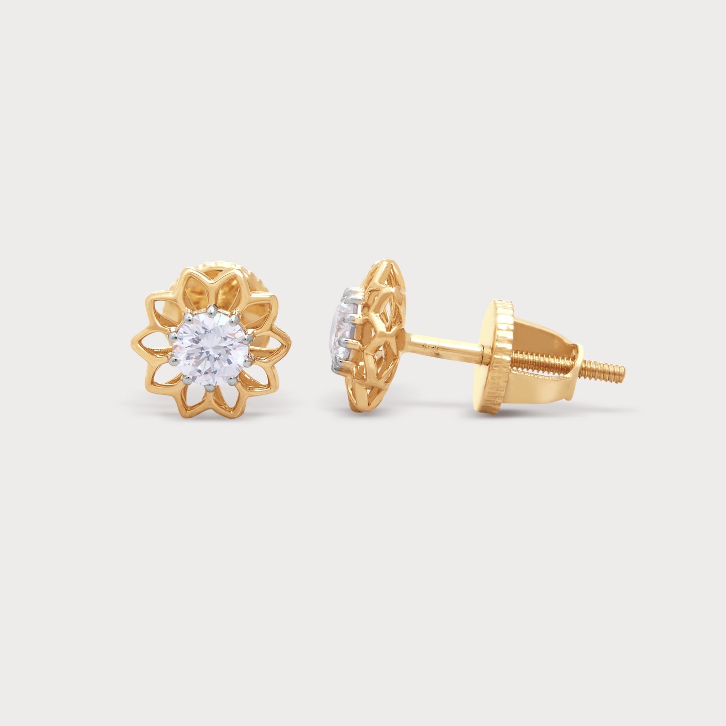 The Gold Lotus Studs