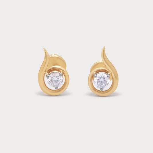 The Gold Helix Studs
