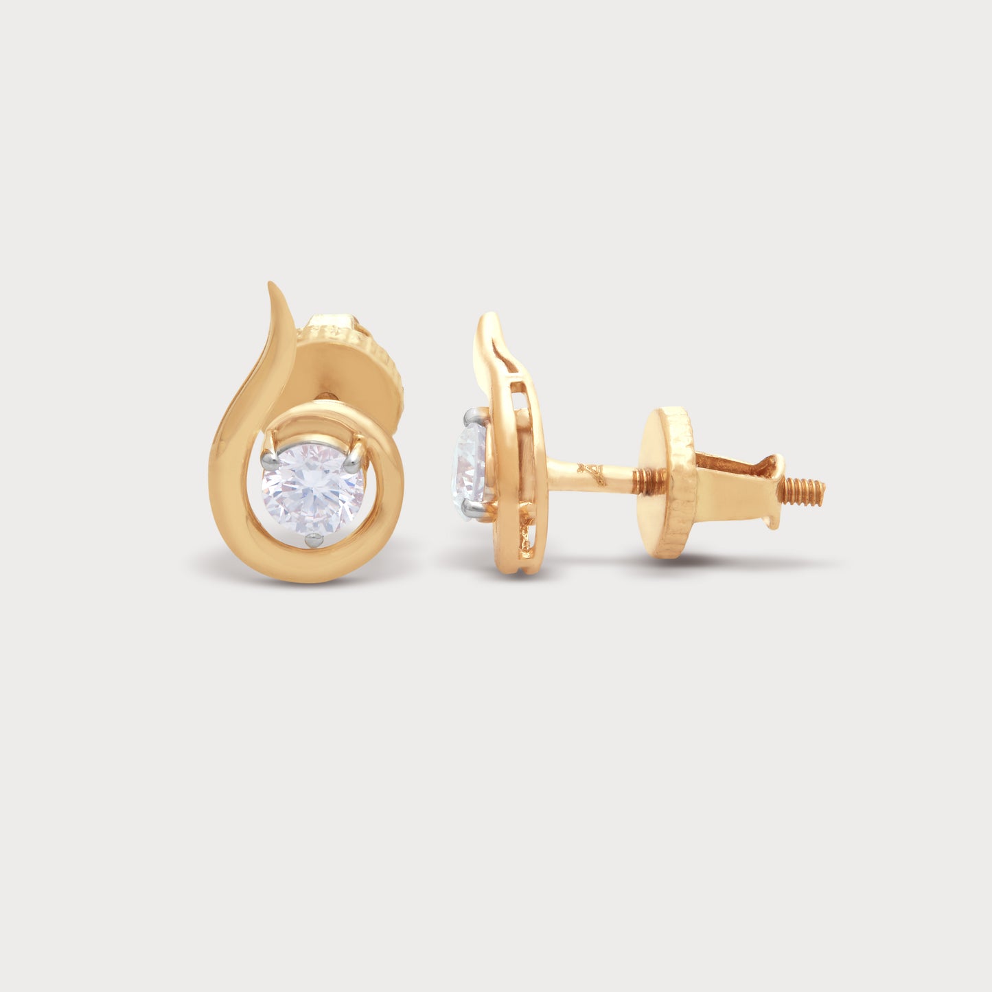 The Gold Helix Studs