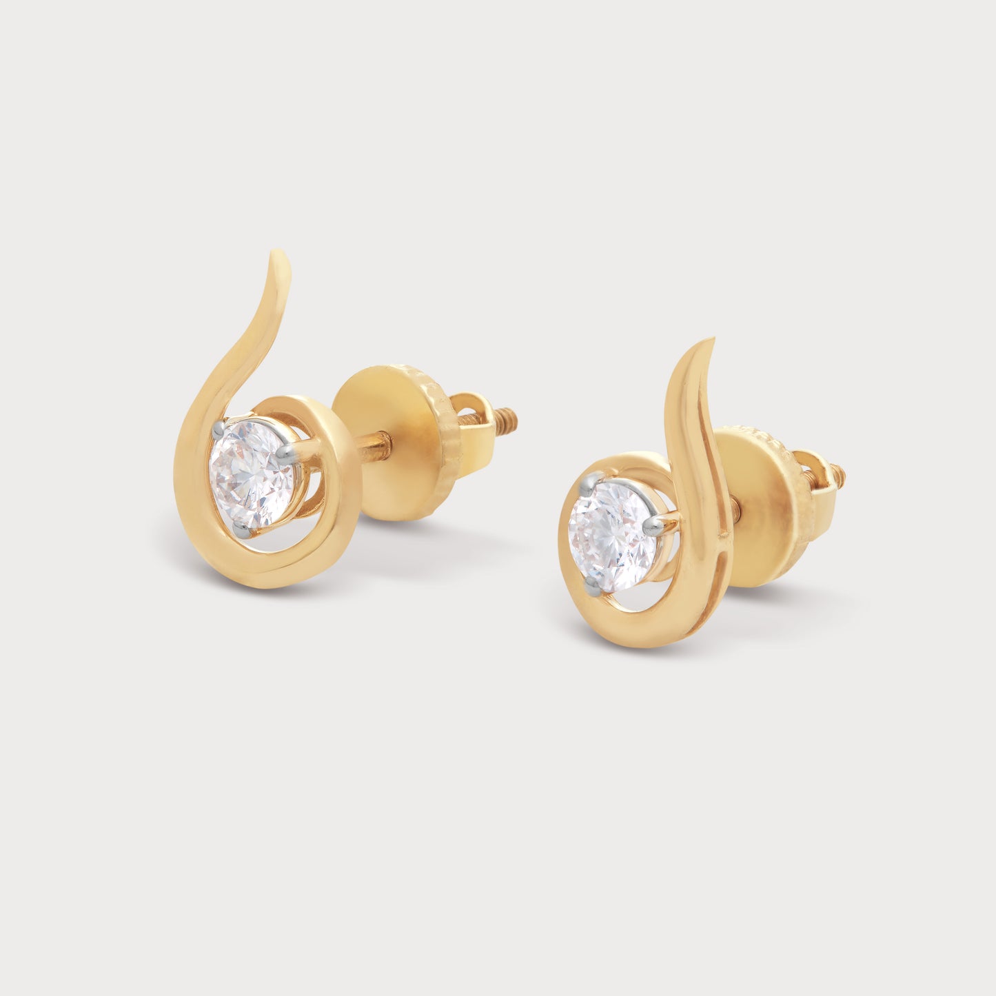 The Gold Helix Studs