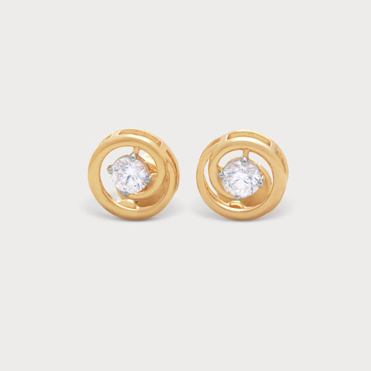 The Moon Ring Studs