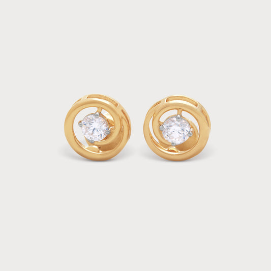 Moon Ring Diamond Studs