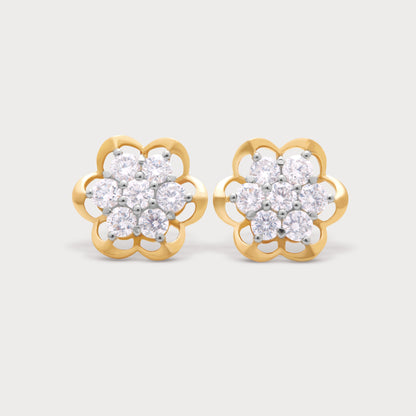 Golden Fig Diamond Studs