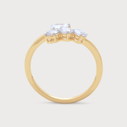 The Crescent Quartet Ring