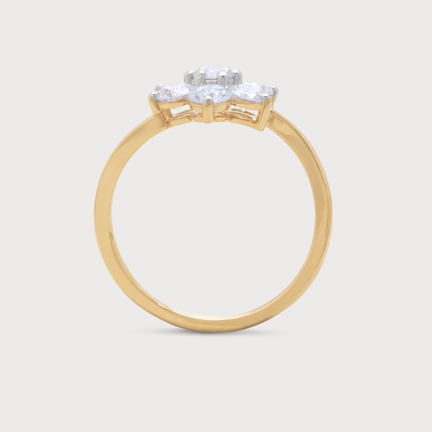 The Bloom Ring - elegant gold diamond flower cluster ring, ideal as an engagement ring or special occasion jewelry. Shop fine diamond jewelry online.