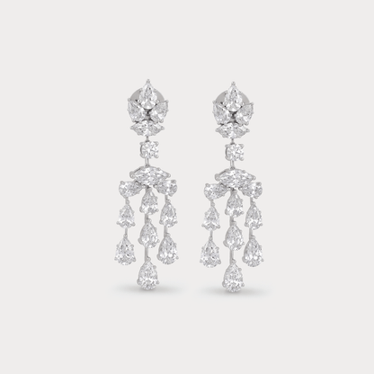 Windloomed Dangle Diamond Earrings