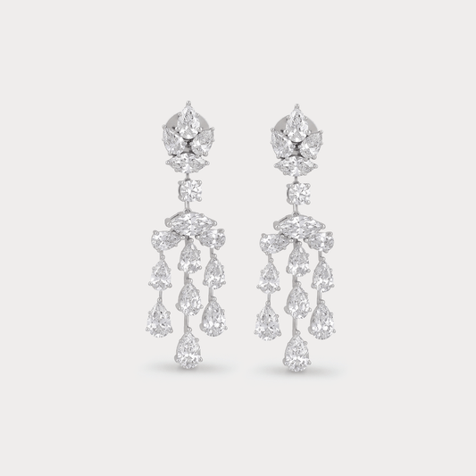 Windloomed Dangle Diamond Earrings