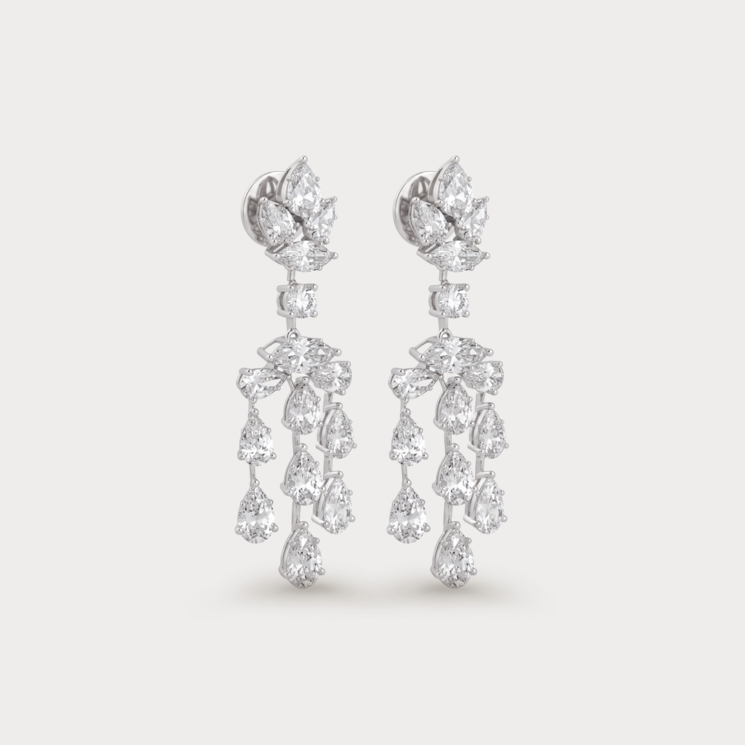 Windloomed Dangle Diamond Earrings