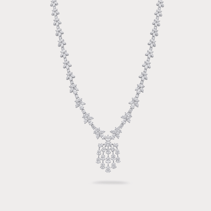 Wholeheart Princess Center Drop Diamond Necklace