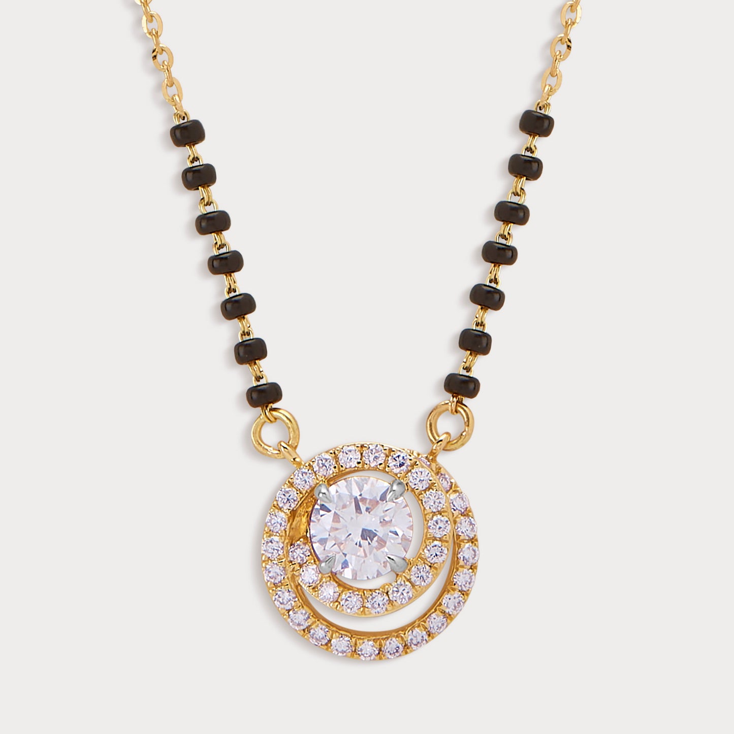 Radiant Halo Diamond Mangalsutra