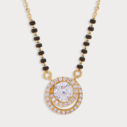 Radiant Halo Diamond Mangalsutra