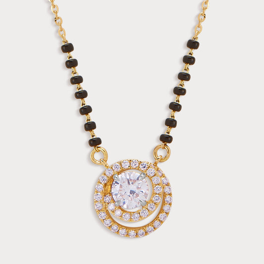 Radiant Halo Diamond Mangalsutra