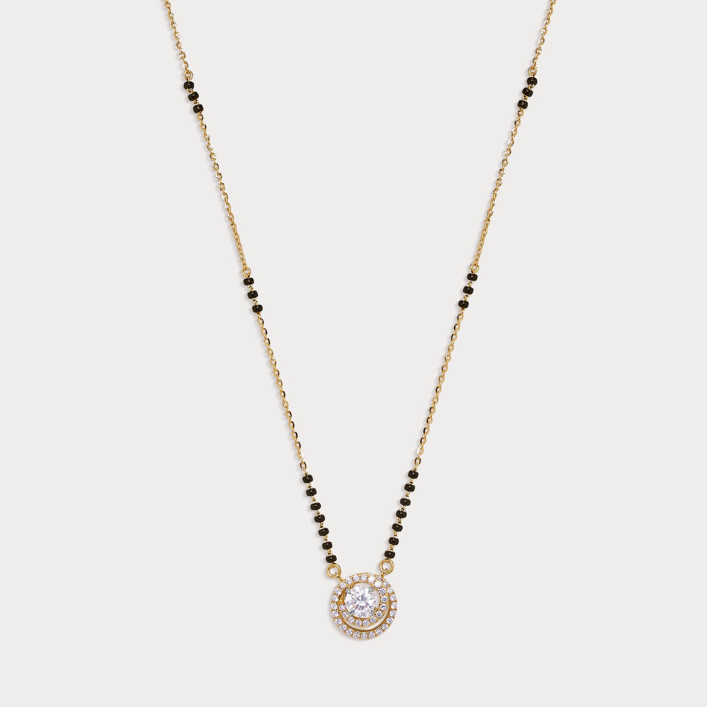 Radiant Halo Diamond Mangalsutra