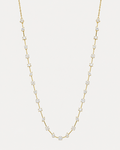 Fulgor Station Diamond Necklace