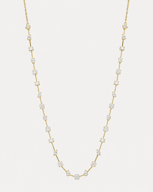 Fulgor Station Diamond Necklace