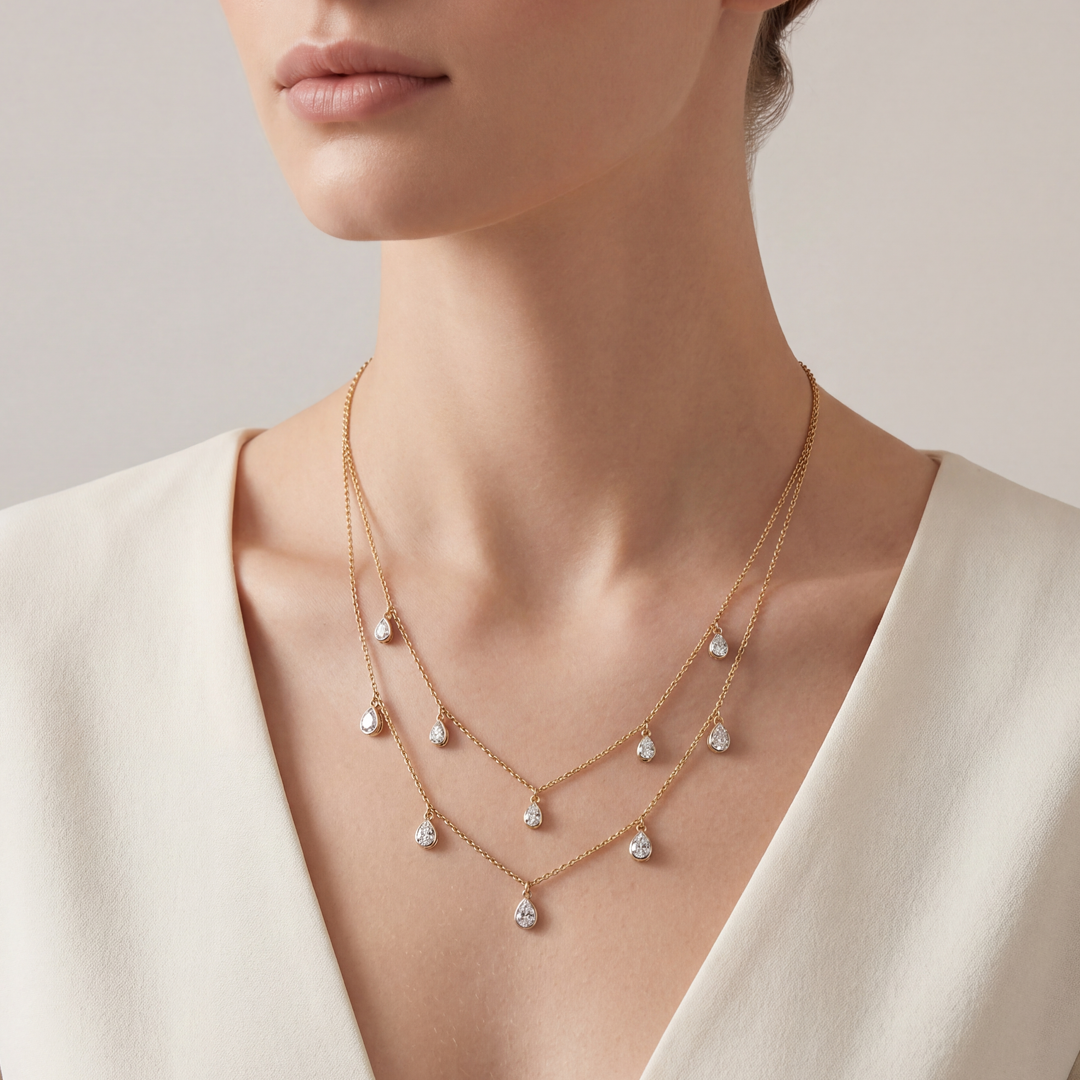 Dancing Diamond Necklace