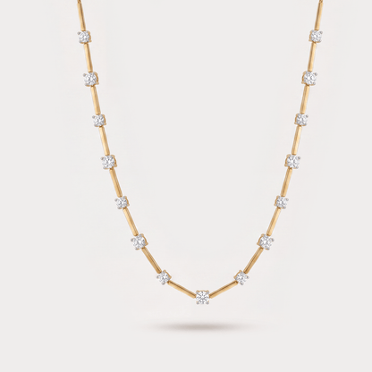 Resplendant Station Diamond Necklace