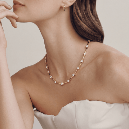 Resplendant Station Diamond Necklace
