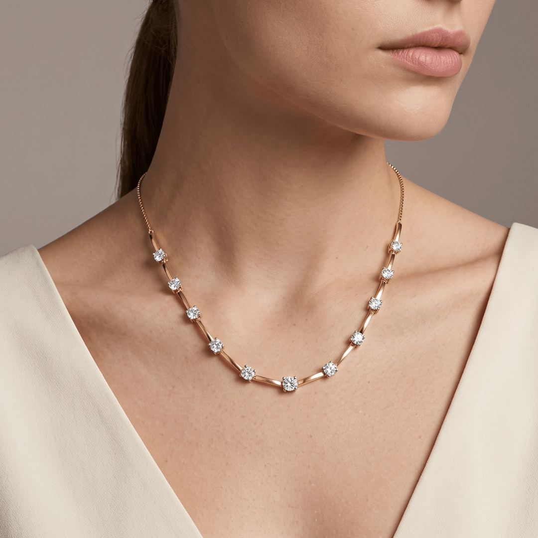 Affinité Station Diamond Necklace