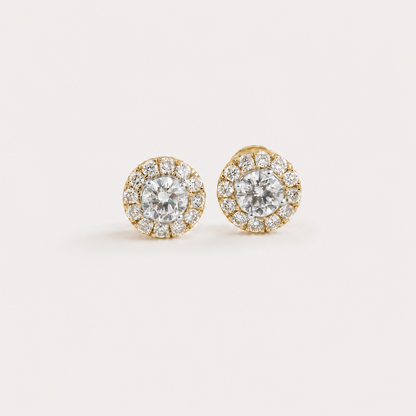 Luisant Halo Diamond EarRing