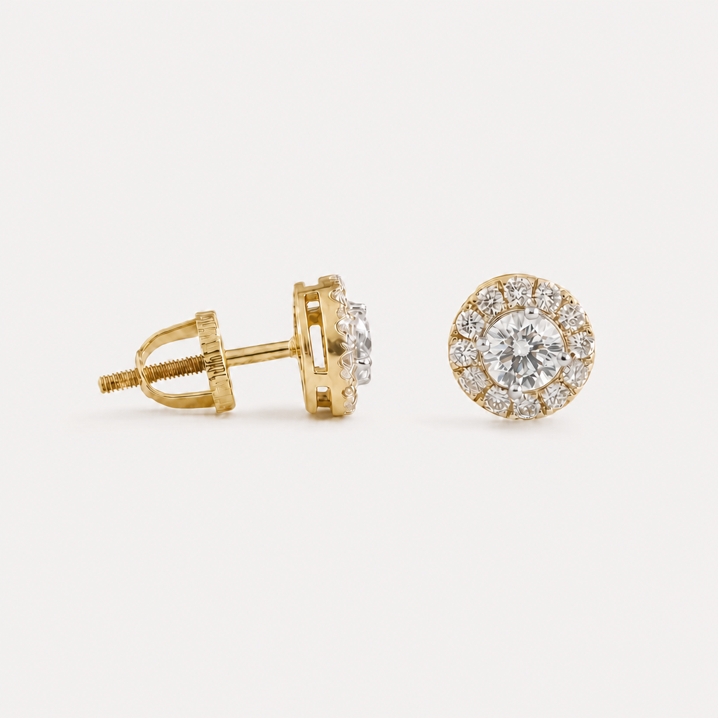 Luisant Halo Diamond EarRing