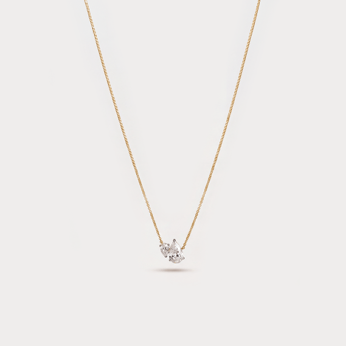 Vedette Pendant Diamond Necklace