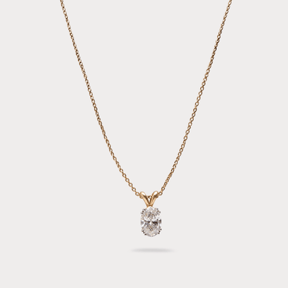 Grace du Ciel Solitaire Diamond Pendant Chain