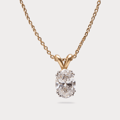 Grace du Ciel Solitaire Diamond Pendant Chain