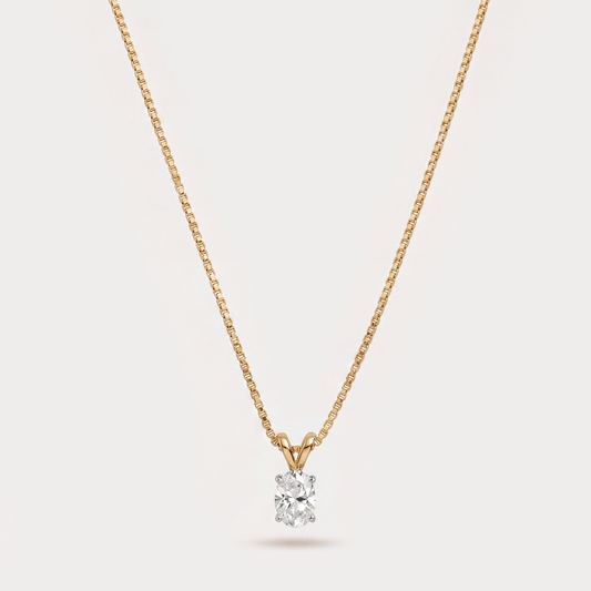 Allure Solitaire Diamond Pendant Chain