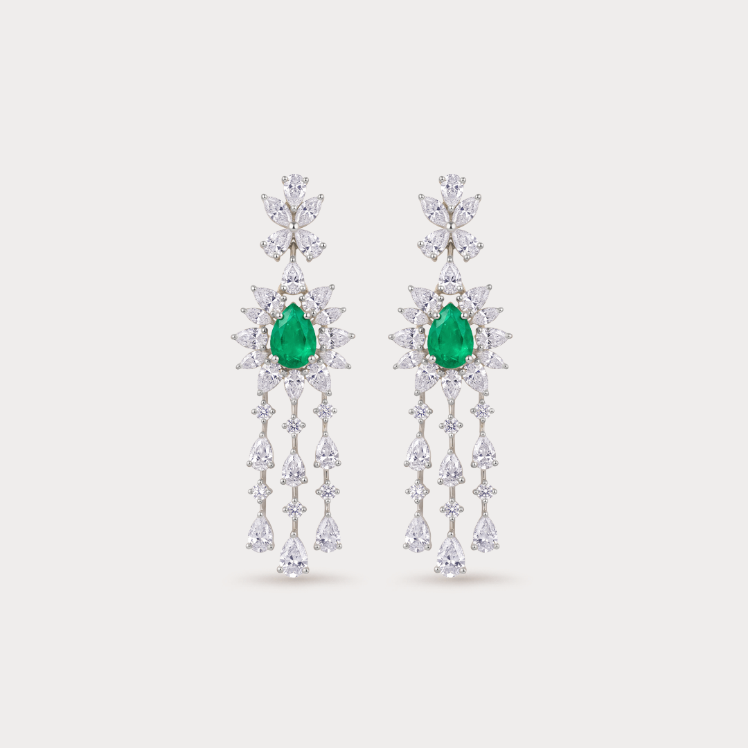 Seraphic Diamond Drop Earrings