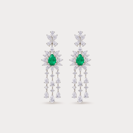 Seraphic Diamond Drop Earrings