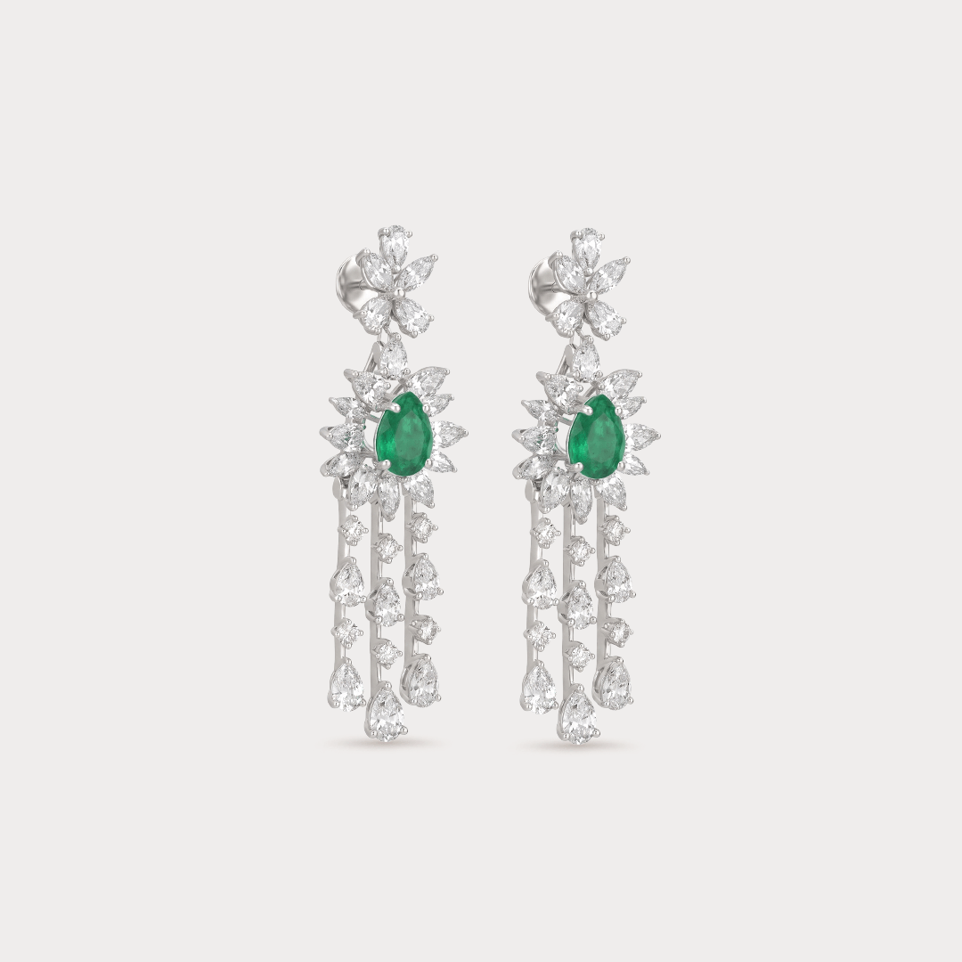 Seraphic Diamond Drop Earrings