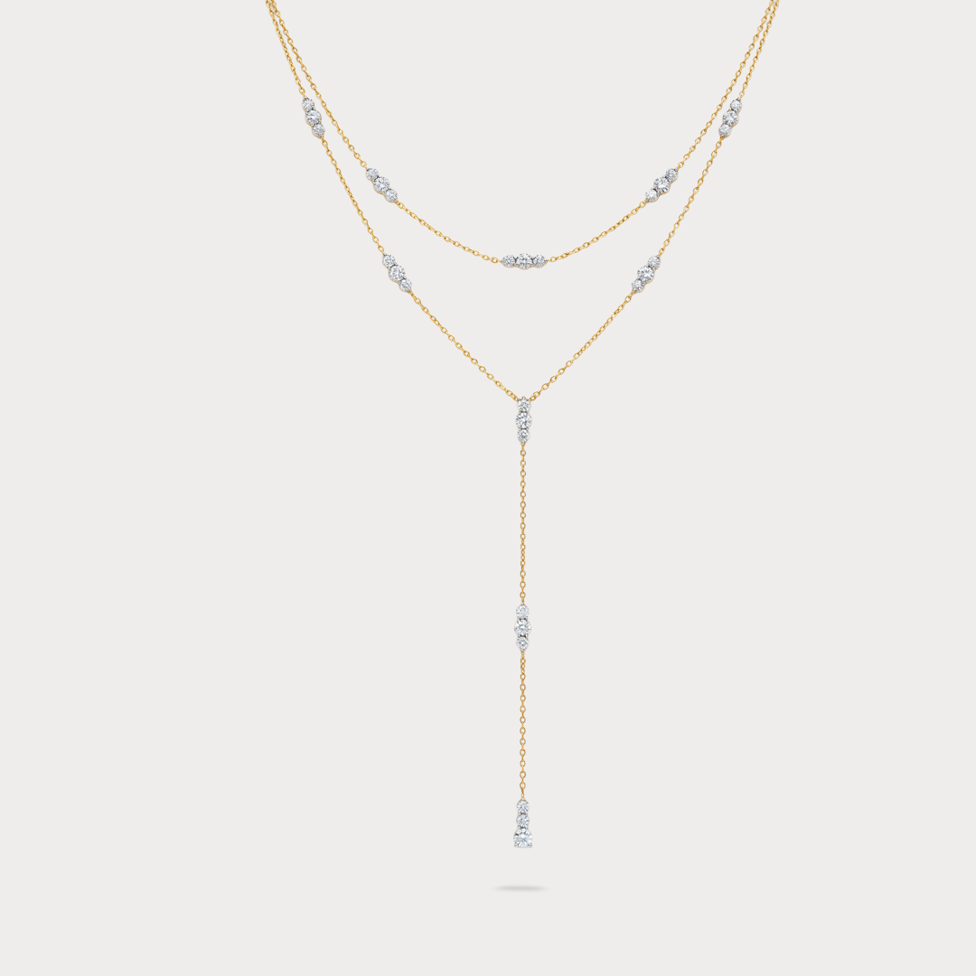 Sky Lume Lariat Diamond Necklace